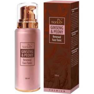Regeneruojantis veido tonikas su ženšeniu ir bijūnais, 100 ml.