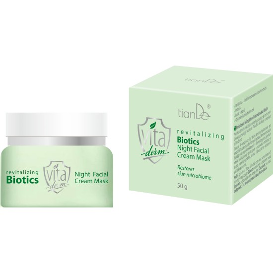 Revitalizing Biotics naktinio veido kremo kaukė, 50 g.