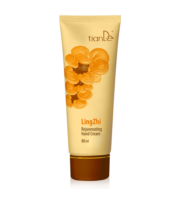 Jauninamasis kremas rankoms su linčži grybo ekstraktu, 80ml.