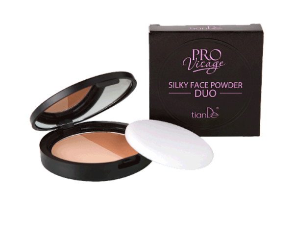 Šilkinė pudra veidui “Duo”, 10g.