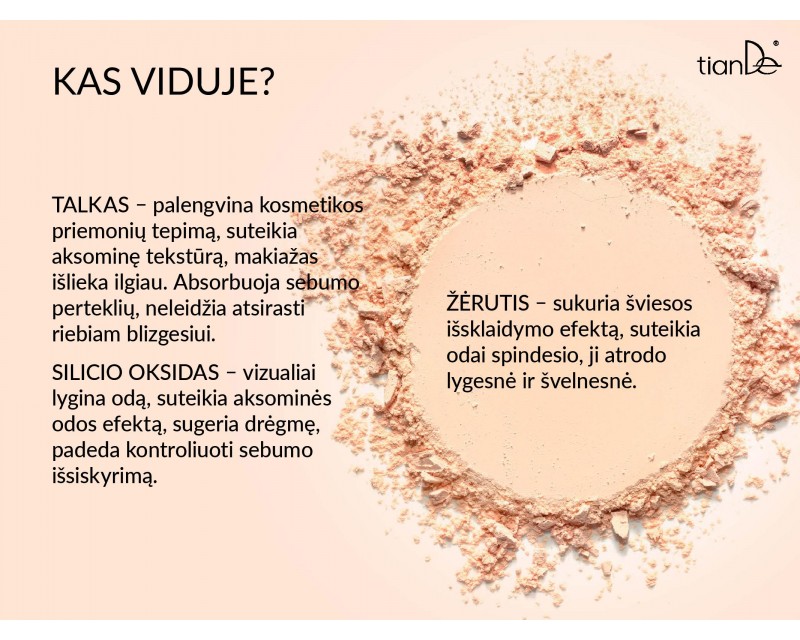 Šilkinė pudra veidui “Duo”, 10g. - Image 2