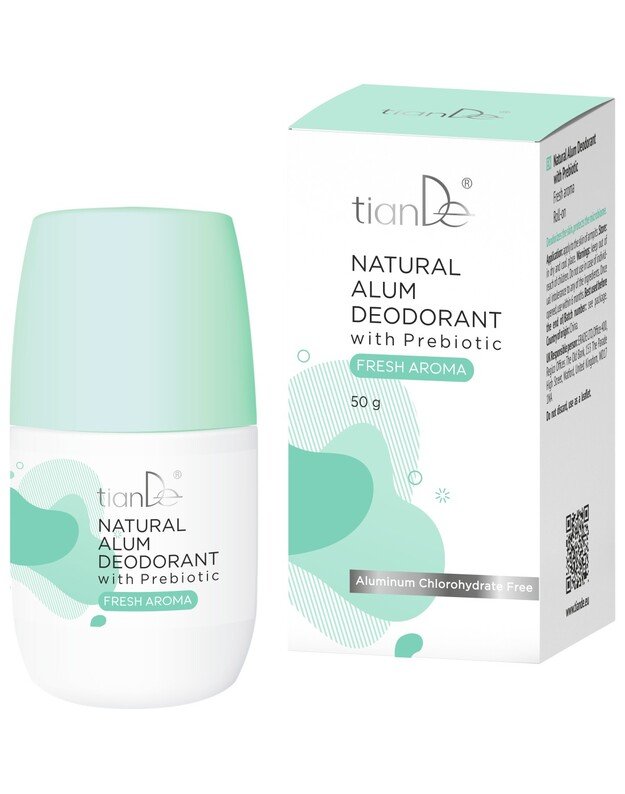 Natūralus alūno dezodorantas su prebiotikais vyrams, 50g